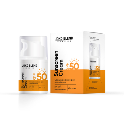 Сонцезахисний крем для обличчя SPF 50 Joko Blend 30 мл ✔️ Купити